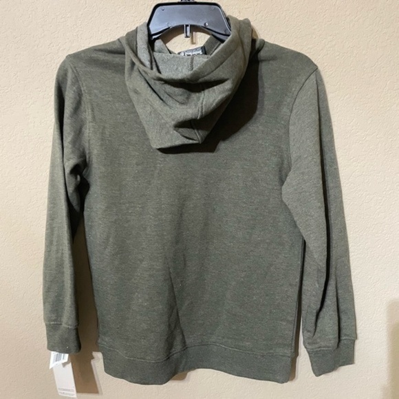 TIMBERLAND Boys Green Pullover logo hoodie sweatshirt - Picture 6 of 6